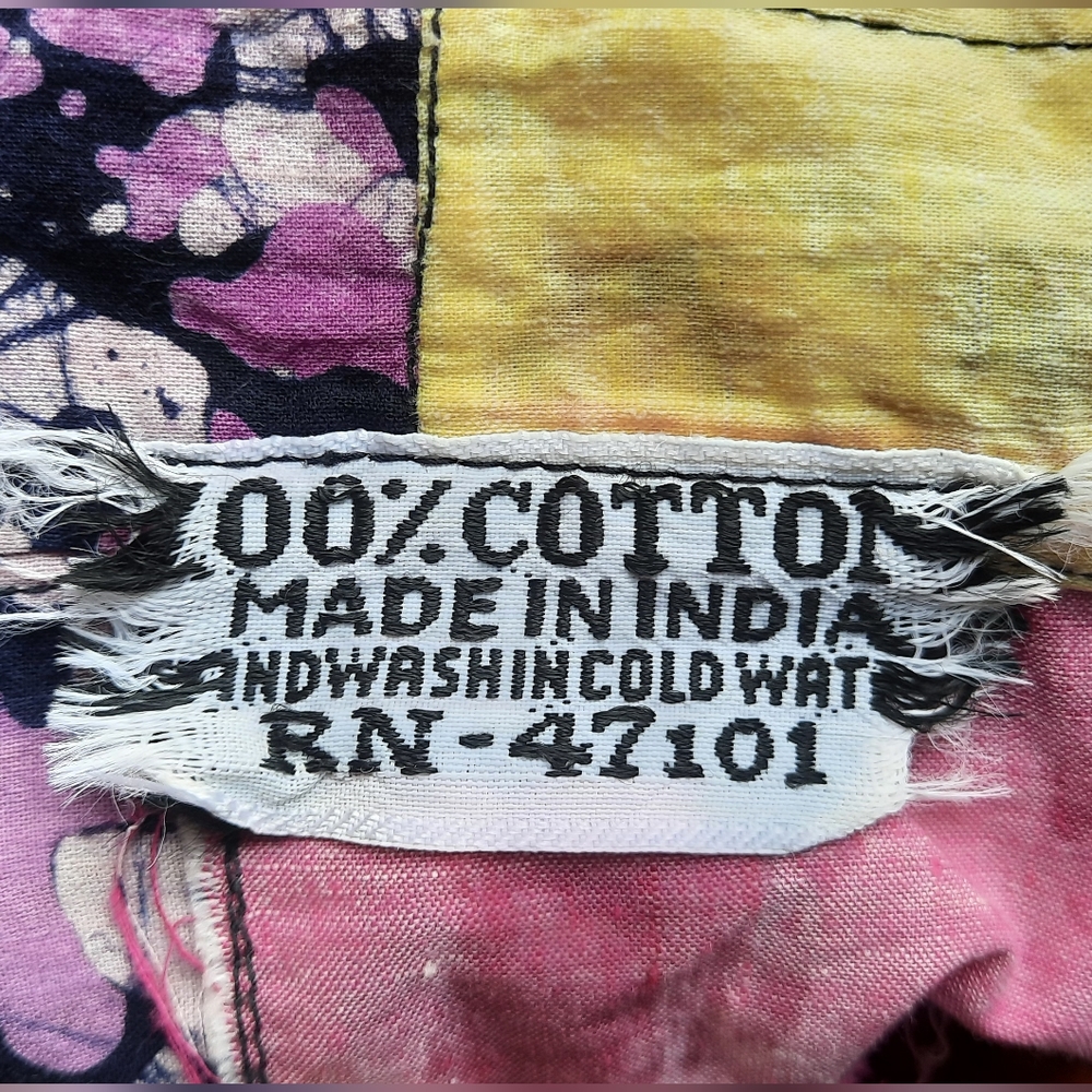 Vintage Patchwork Wrap Skirt Small BEAUTIFUL AUTH… - image 4